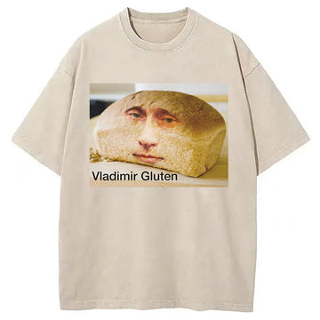 Personality fashion Vladimir Gluten Washed T-Shirt