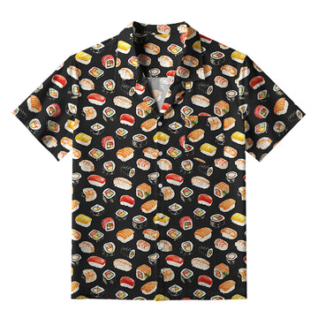 Personality fashion  Japanese Delicious Sushi Aloha Hawaiian Shirt