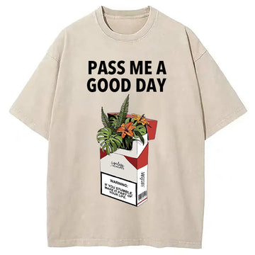 Personality fashion I Need A Good Life Washed T-Shirt