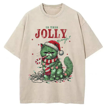 Personality fashion Christmas Gift Washed T-Shirt