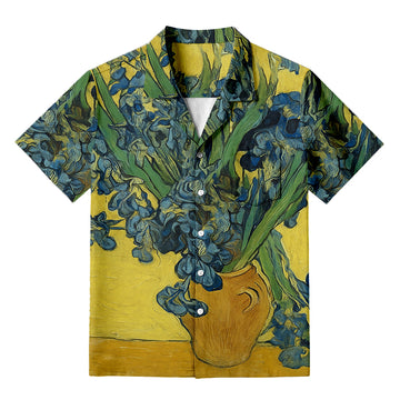 Personality fashionVan Gogh Irises Hawaiian Shirt