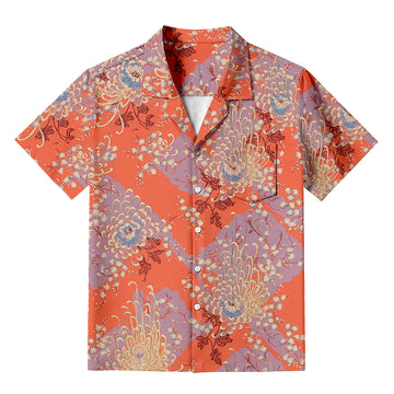 Personality fashionRoyal Flower Hawaiian Shirt