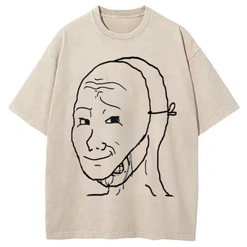 Personality fashion I Am Fine Washed T-Shirt