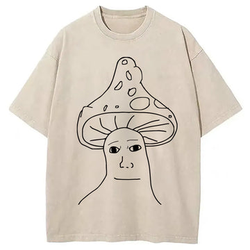 Personality fashion GenZ Culture Meme Washed T-Shirt