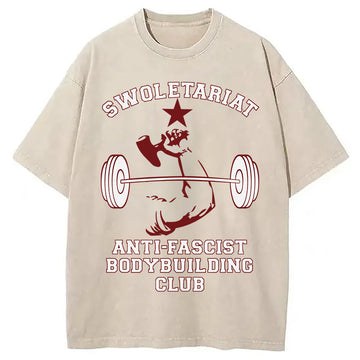 Personality fashion Swoletariat Washed T-Shirt