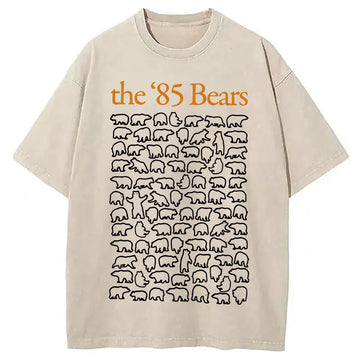 Personality fashion 85 Bears Washed T-Shirt
