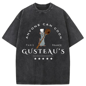 Personality fashion Anyone Can Cook Washed T-Shirt