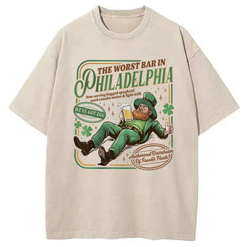 Personality fashion Paddy's Irish Pub Washed T-Shirt