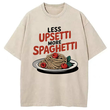 Personality fashion Funny Food Washed T-Shirt
