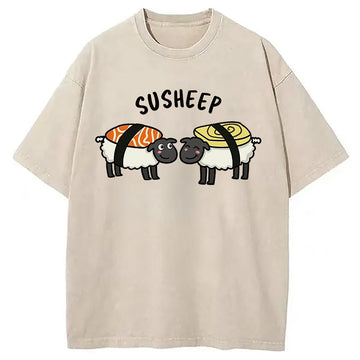 Personality fashion Susheep Washed T-Shirt
