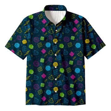 Personality fashionRPG Dice Button Up Pocket Shirt