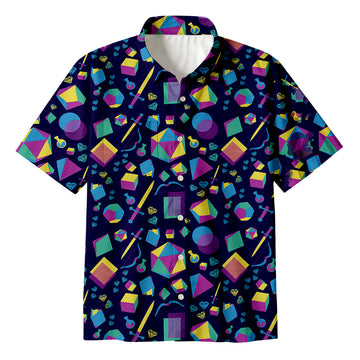 Personality fashionTabletop RPG Button Up Pocket Shirt