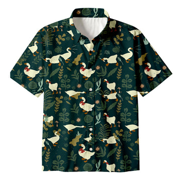 Personality fashionGoose Button Up Pocket Shirt