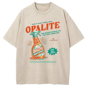 Personality fashion Opalite Spray Washed T-Shirt