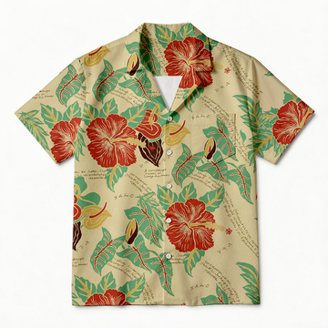 Personality fashionRomantic Flower Hawaiian Shirt