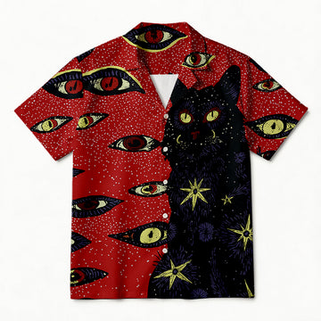 Personality fashionStaring Cat Void Hawaiian Shirt