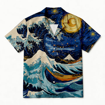 Personality fashionThe Great Wave Off Hawaiian Shirt