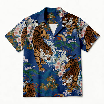 Personality fashionInspired Tiger Hawaiian Shirt