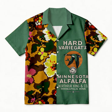 Personality fashionVintage Alfalfa Patch Hawaiian Shirt