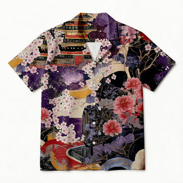 Personality fashionSakura Cherry Blossom Hawaiian Shirt