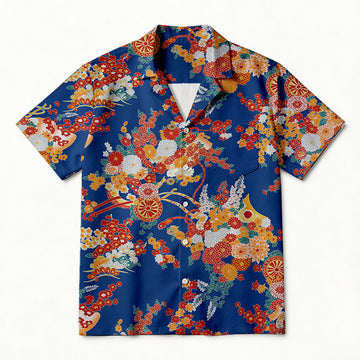 Personality fashionSummer Flowers Hawaiian Shirt
