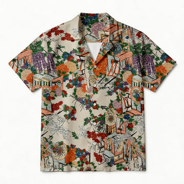 Personality fashionGoshoguruma Hawaiian Shirt