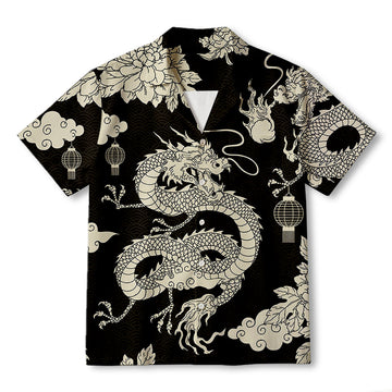 Personality fashionJapanese Dragon Hawaiian Shirt