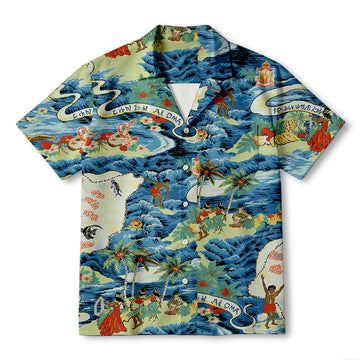 Personality fashionLand of Aloha Hawaiian Shirt