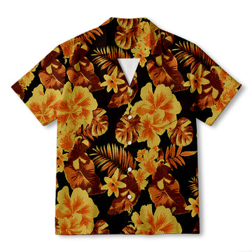 Personality fashionYellow Flower Hawaiian Shirt