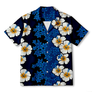 Personality fashionBlossoming Hibiscus Hawaiian Shirt