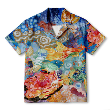 Personality fashionCloud Wandering Hawaiian Shirt