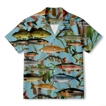 Personality fashionTropical Fishing Hawaiian Shirt