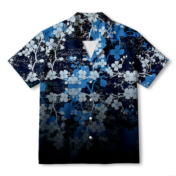 Personality fashionMidnight Blossoms Hawaiian Shirt