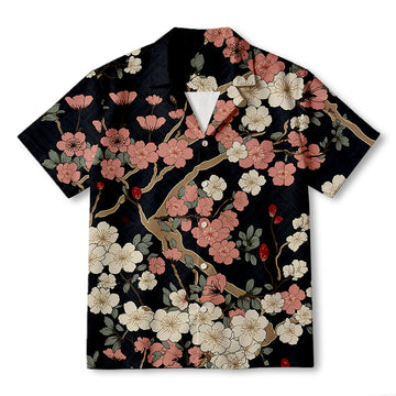 Personality fashionBlooming Sakura Hawaiian Shirt