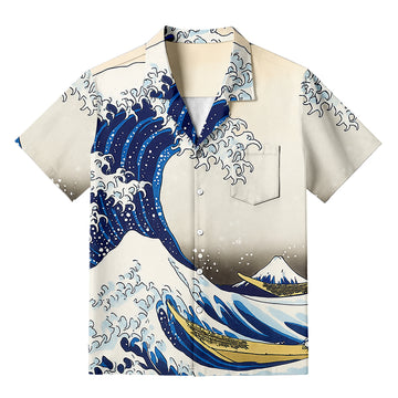 Personality fashionThe Great Wave Off Kanagawa Hawaiian Shirt