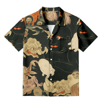 Personality fashionYokai Encyclopedia Hawaiian Shirt