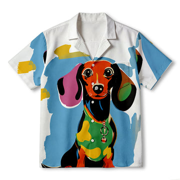 Personality fashionArt Dachshund Hawaiian Shirt