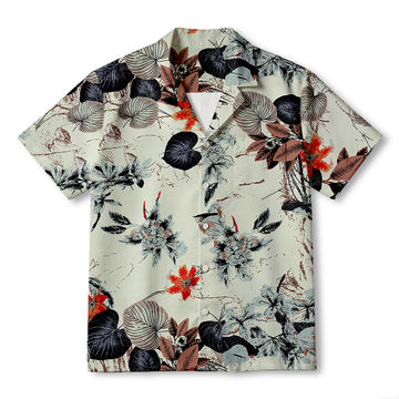 Palms Flowers Hawaiian Shirt