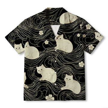 Mysterious Cat Hawaiian Shirt