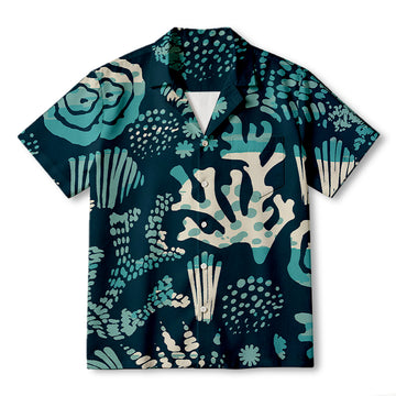 Personality fashionOcean Coral Hawaiian Shirt