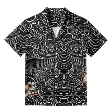 Personality fashionFloral Whirl Hawaiian Shirt