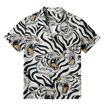 Personality fashionRoaring Tiger Aloha Hawaiian Shirt