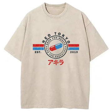 Personality fashion The Capsules Neo Tokyo Washed T-Shirt