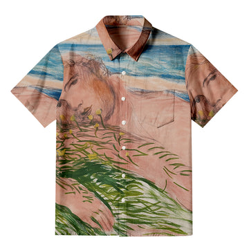 Personality fashionFancy Jacqueries Button-up Shirt