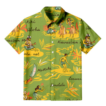 Personality fashionHAWAIIAN HULA Button-up Shirt
