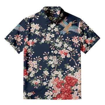 Personality fashionSakura Navy Button-up Shirt