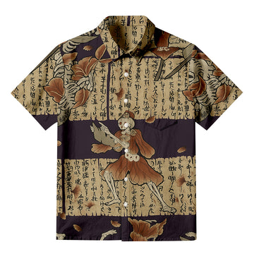 Personality fashionDancing Skeleton Button-up Shirt