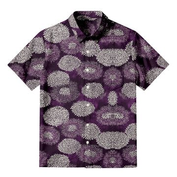 Personality fashionPurple Daisy Button-up Shirt