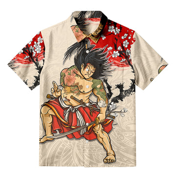 Personality fashionPersonalised Japanese Culture Hawaii Button-up Shirt