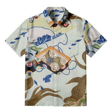 Personality fashionThe Dragon God Button-up Shirt